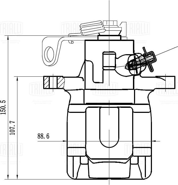 Trialli CF 103563 - Тормозной суппорт avtokuzovplus.com.ua