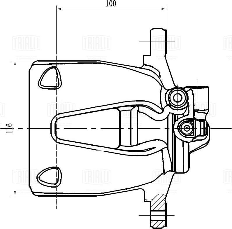 Trialli CF 162110 - Тормозной суппорт avtokuzovplus.com.ua