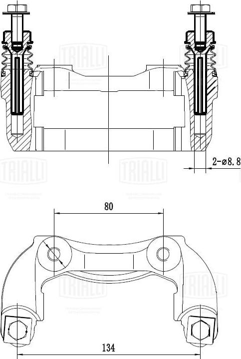 Trialli CF 350145 - Ремкомплект, тормозной суппорт avtokuzovplus.com.ua