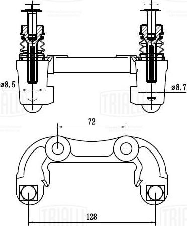 Trialli CF 350148 - Ремкомплект, гальмівний супорт autocars.com.ua