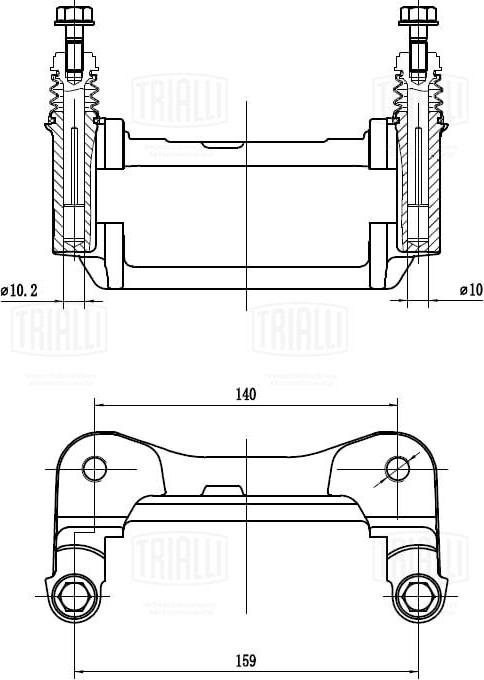 Trialli CF 350149 - Ремкомплект, гальмівний супорт autocars.com.ua