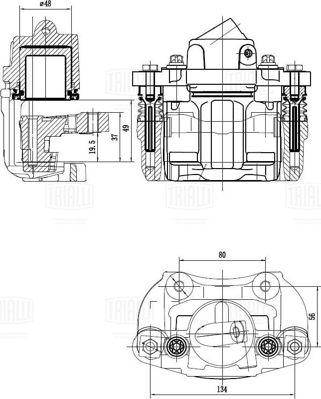 Trialli CF 409 - Гальмівний супорт autocars.com.ua