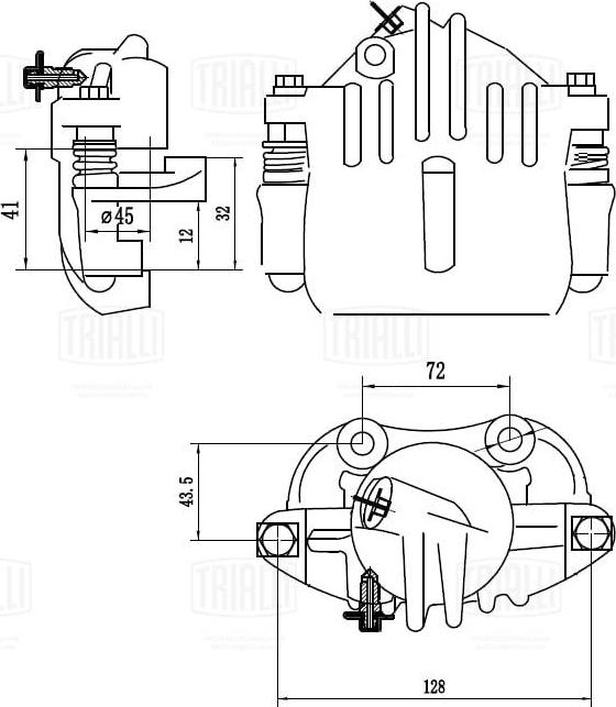 Trialli CF 412 - Гальмівний супорт autocars.com.ua