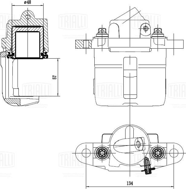 Trialli CF 416 - Гальмівний супорт autocars.com.ua