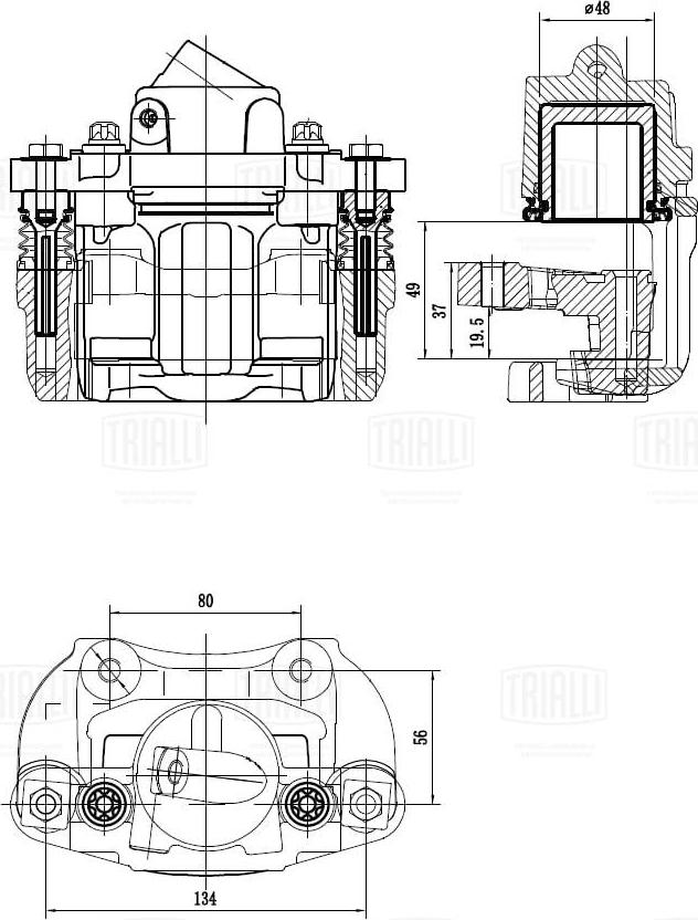 Trialli CF 419 - Гальмівний супорт autocars.com.ua