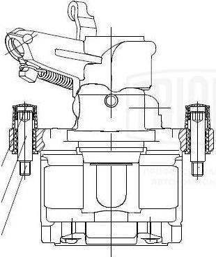 Trialli CF 550115 - Тормозной суппорт avtokuzovplus.com.ua