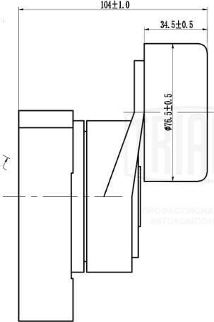 Trialli CM 2304 - Направляющий ролик, поликлиновый ремень avtokuzovplus.com.ua