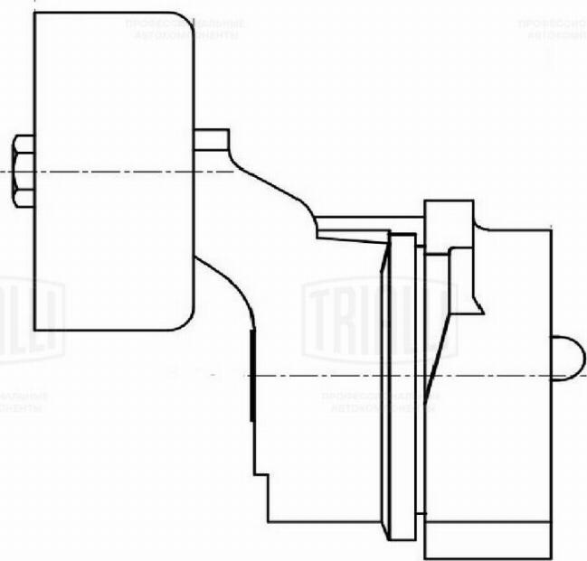 Trialli CM 5050 - Паразитний / провідний ролик, поліклиновий ремінь autocars.com.ua