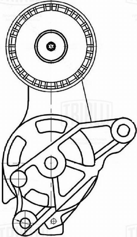 Trialli CM 5107 - Направляющий ролик, поликлиновый ремень autodnr.net