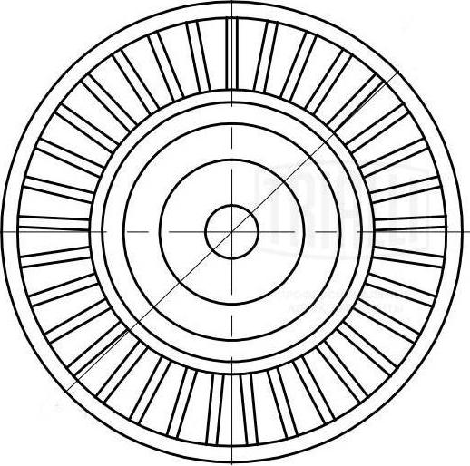 Trialli CM 5129 - Паразитний / провідний ролик, поліклиновий ремінь autocars.com.ua