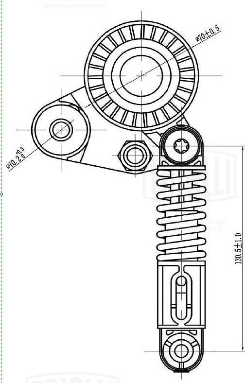 Trialli CM 5148 - Натяжитель, поликлиновый ремень autodnr.net