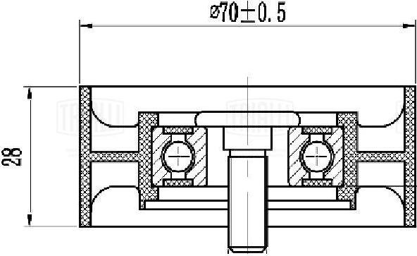 Trialli CM 5518 - Направляющий ролик, поликлиновый ремень autodnr.net