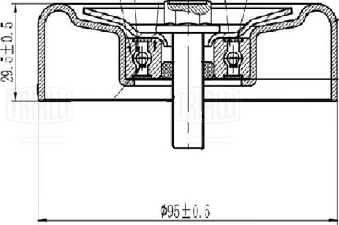 Trialli CM 5734 - Ролик привод. ремня для а-м Hyundai Solaris-Kia Rio 17- 1.6i опор. CM 5734 autodnr.net