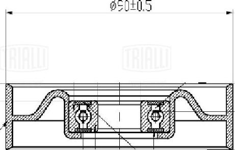 Trialli CM 5738 - Натяжитель, поликлиновый ремень autodnr.net