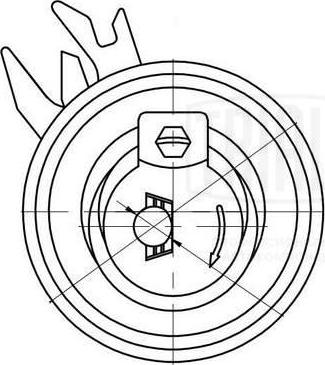Trialli CM 6048 - Натяжной ролик, ремень ГРМ avtokuzovplus.com.ua