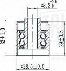 Trialli CM 6197 - Натяжной ролик, ремень ГРМ avtokuzovplus.com.ua