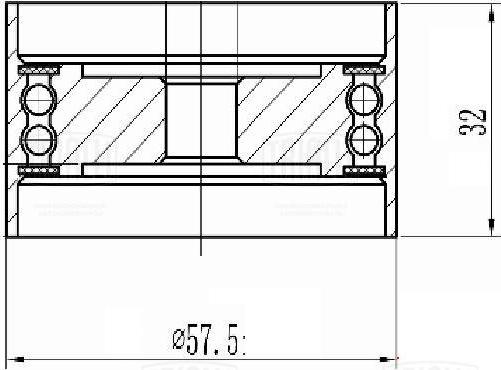 Trialli CM 6237 - Направляющий ролик, зубчатый ремень avtokuzovplus.com.ua