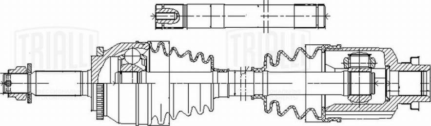 Trialli CRA 4404 - Приводний вал autocars.com.ua