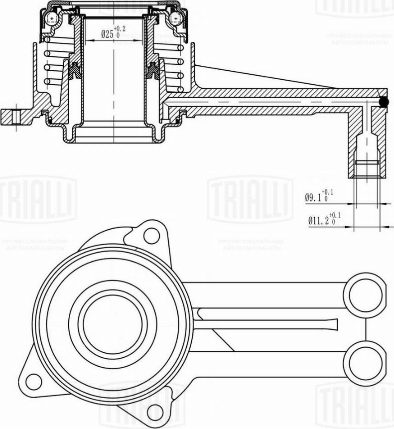 Trialli CT 1004 - Центральний вимикач, система зчеплення autocars.com.ua