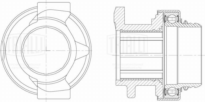 Trialli CT 122 - Вичавний підшипник autocars.com.ua