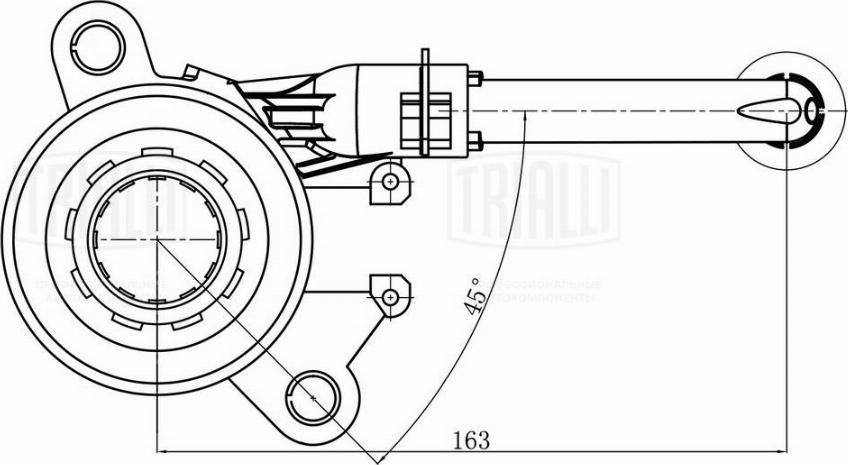 Trialli CT 1401 - Подшипник выжимной гидравлический Nissan Qashqai T31 07-.T32 14- - Koleos 08- CT 1401 TRIALLI autocars.com.ua