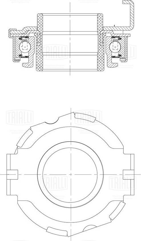 Trialli CT 2301 - Выжимной подшипник сцепления autodnr.net