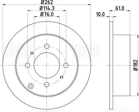 Trialli DF 084811 - Тормозной диск autodnr.net