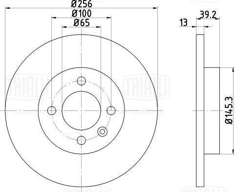 Trialli DF 180124 - Тормозной диск autodnr.net