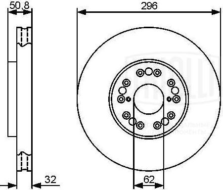 Trialli DF 190116 - Тормозной диск autodnr.net