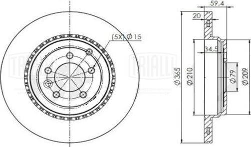 Trialli DF 190518 - Тормозной диск autodnr.net