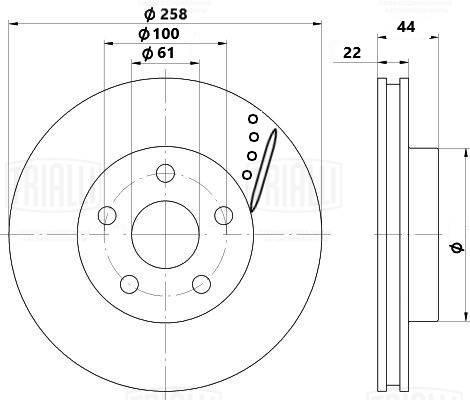 Trialli DF 3117s - Тормозной диск autodnr.net