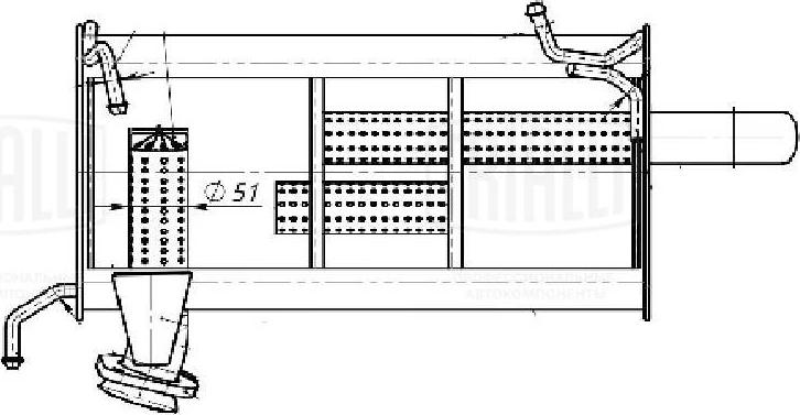 Trialli EMM 0354 - Глушитель выхлопных газов, конечный avtokuzovplus.com.ua