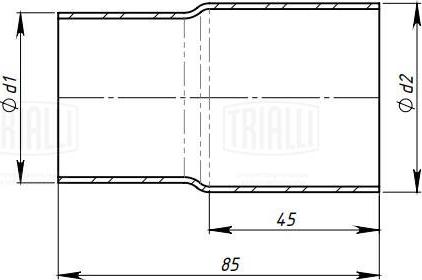 Trialli EPC 6065 - Труба выхлопного газа, универсальная avtokuzovplus.com.ua