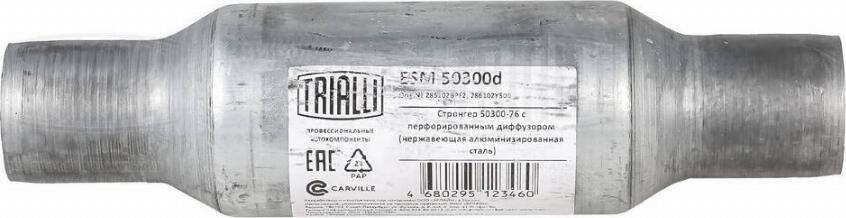 Trialli ESM 50300d - Средний глушитель выхлопных газов, универсальный autodnr.net