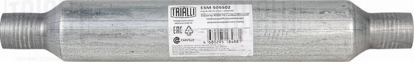 Trialli ESM 505502 - Середній глушник вихлопних газів, універсальний autocars.com.ua