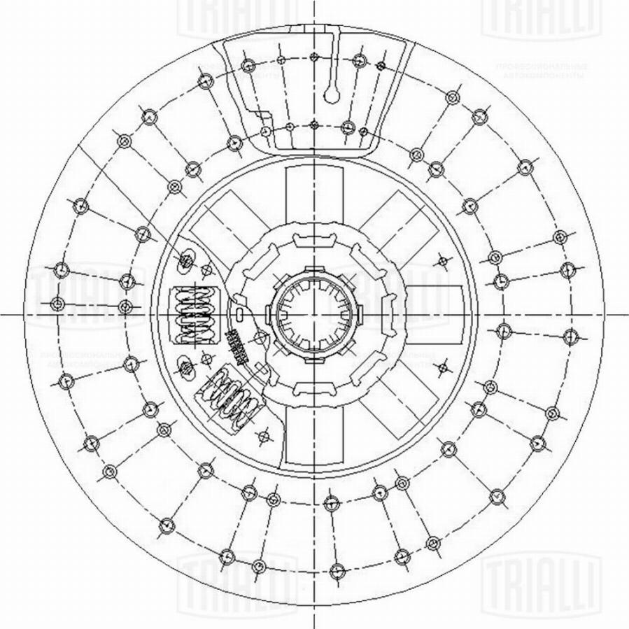 Trialli FD 408 - Диск выключения, система сцепления avtokuzovplus.com.ua