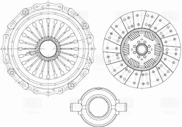 Trialli FR 0725 - Комплект зчеплення autocars.com.ua