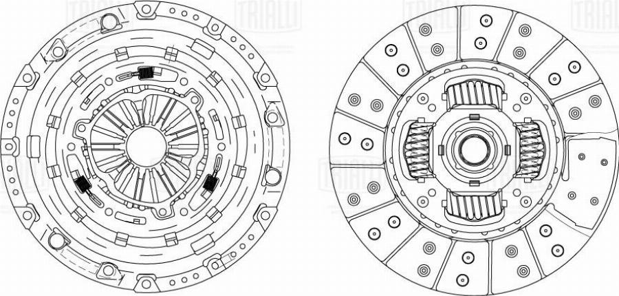 Trialli FR 1029 - Комплект сцепления avtokuzovplus.com.ua