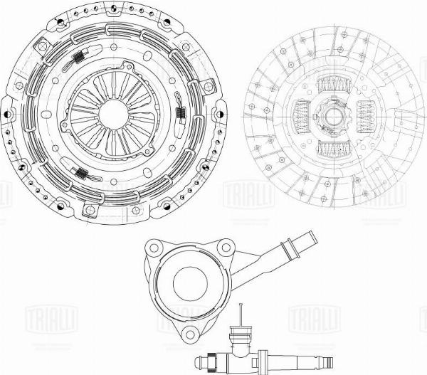 Trialli FR 1034 - Комплект зчеплення autocars.com.ua
