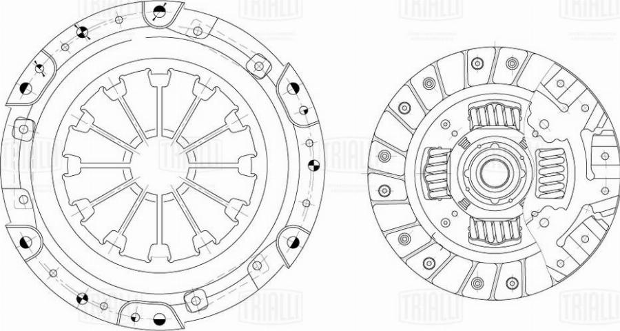 Trialli FR 1421 - Комплект зчеплення autocars.com.ua