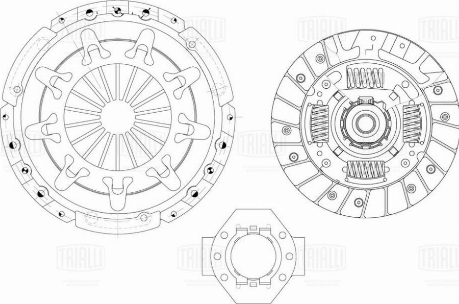 Trialli FR 1611 - Комплект сцепления autodnr.net