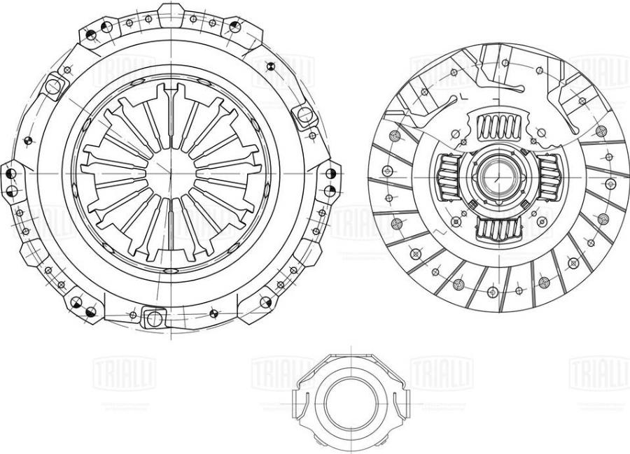 Trialli FR 1911 - Комплект сцепления avtokuzovplus.com.ua