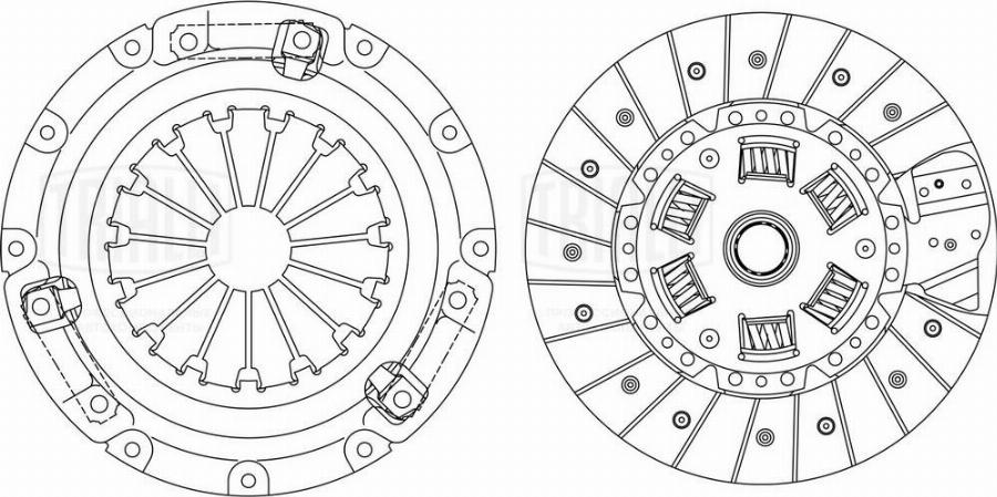 Trialli FR 2710 - Комплект зчеплення autocars.com.ua