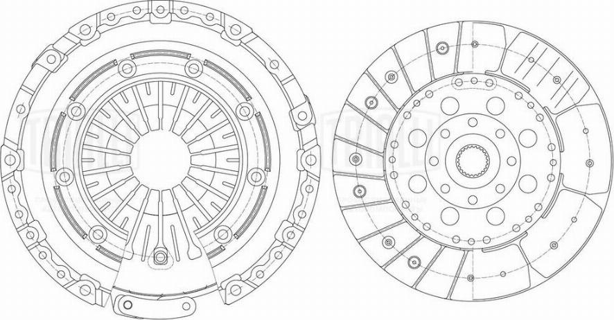 Trialli FR 2711 - Комплект зчеплення autocars.com.ua