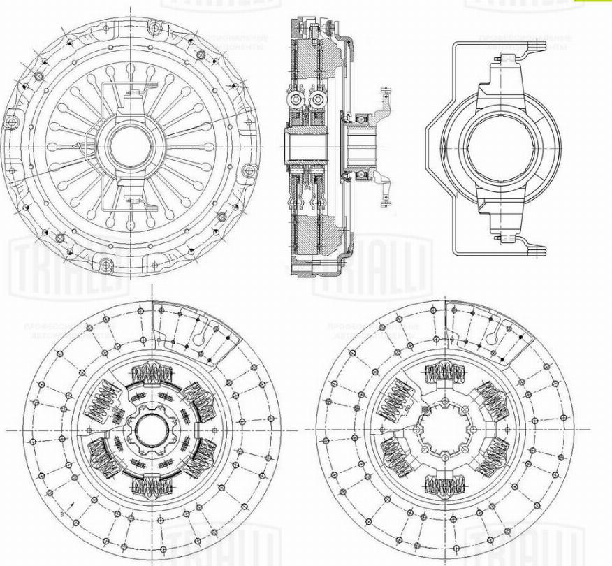 Trialli FR 825 - Комплект зчеплення autocars.com.ua