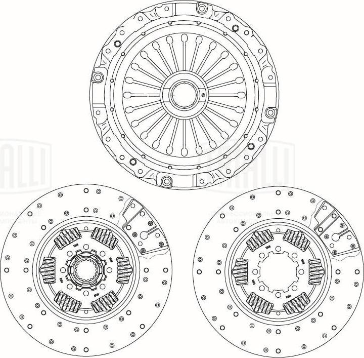 Trialli FR 826 - Комплект сцепления avtokuzovplus.com.ua