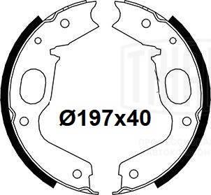 Trialli GF 4606 - Комплект тормозов, ручник, парковка autodnr.net