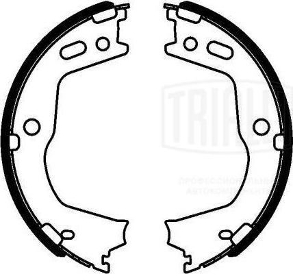 Trialli GF 4653 - Комплект тормозов, ручник, парковка avtokuzovplus.com.ua