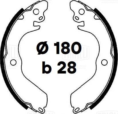 Trialli GF 4778 - Комплект гальм, барабанний механізм autocars.com.ua