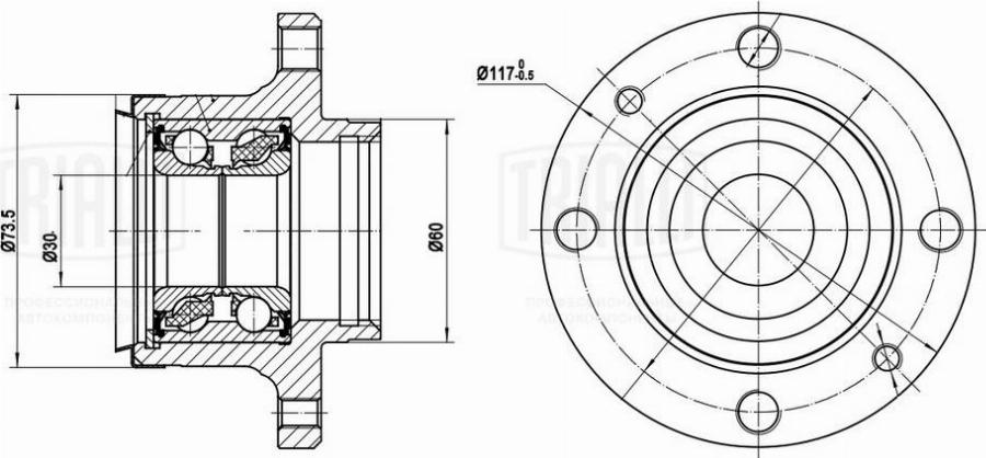 Trialli MR 0109 - Комплект подшипника ступицы колеса avtokuzovplus.com.ua